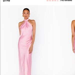 Show Me Your MuMu Pink Backless Dress